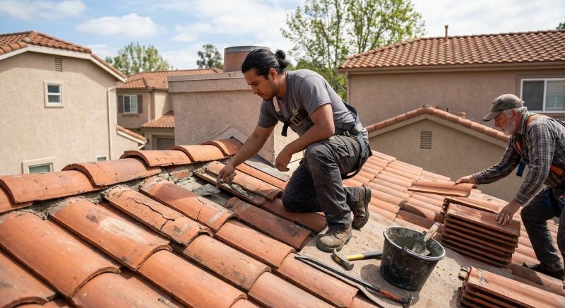 Clay Roof Leak Repair