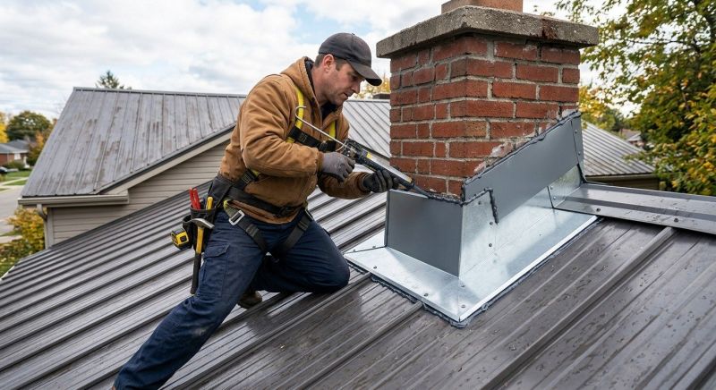 Metal Roof Flashing Repair