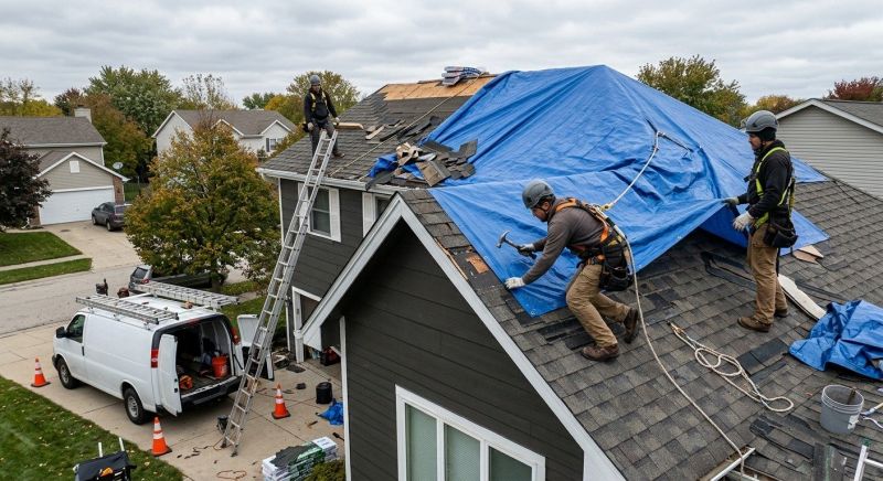 A Frame Roof Repair in Licking County, OH