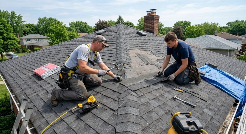 Asphalt Roof Repair in Martinsburg, OH