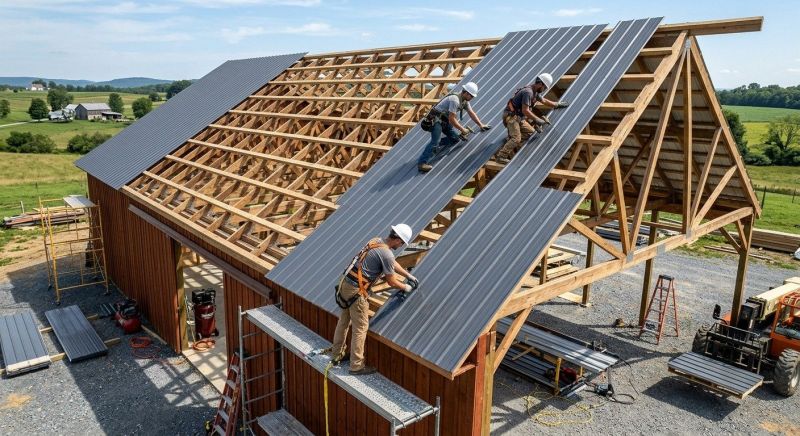 Barn Roof Construction in Licking County, OH