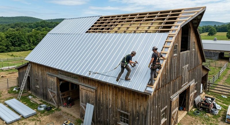Barn Roof Installation in Licking County, OH
