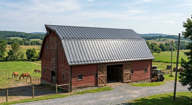 Barn Roof Replacement in New Albany, OH