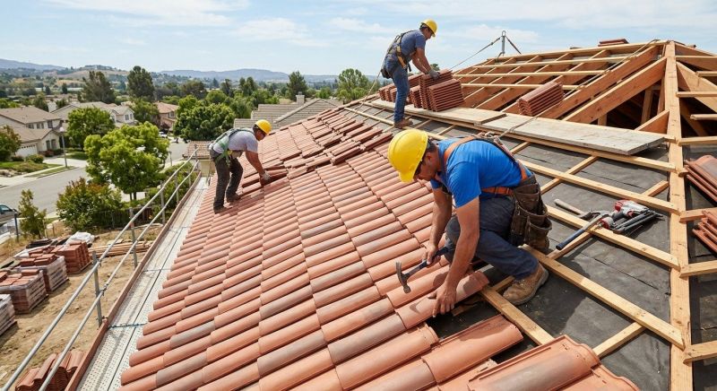 Barrel Tile Roof Installation in Licking County, OH