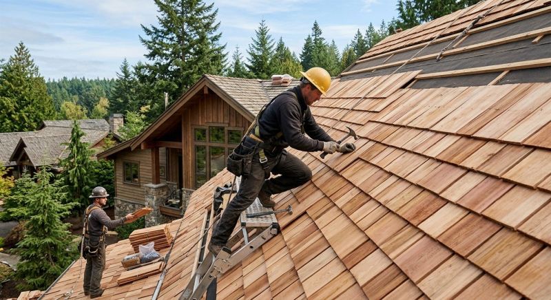 Cedar Roof Installation in Sparta, OH