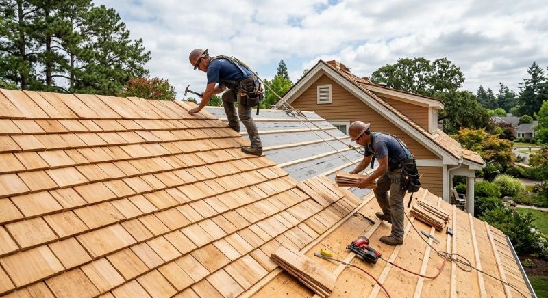 Cedar Roof Installation in Sparta, OH