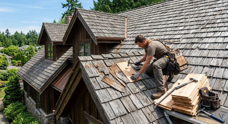 Cedar Shake Roof Repair in Granville, OH