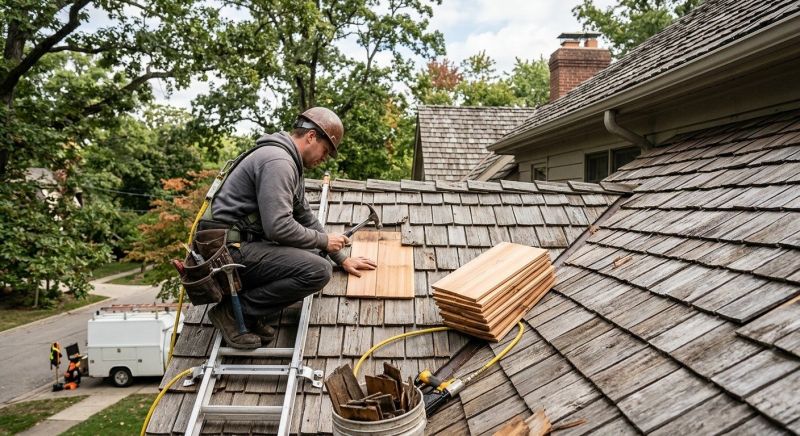Cedar Shake Roof Repair in Newark, OH