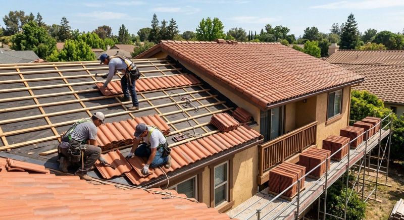 Clay Roof Installation in Howard, OH