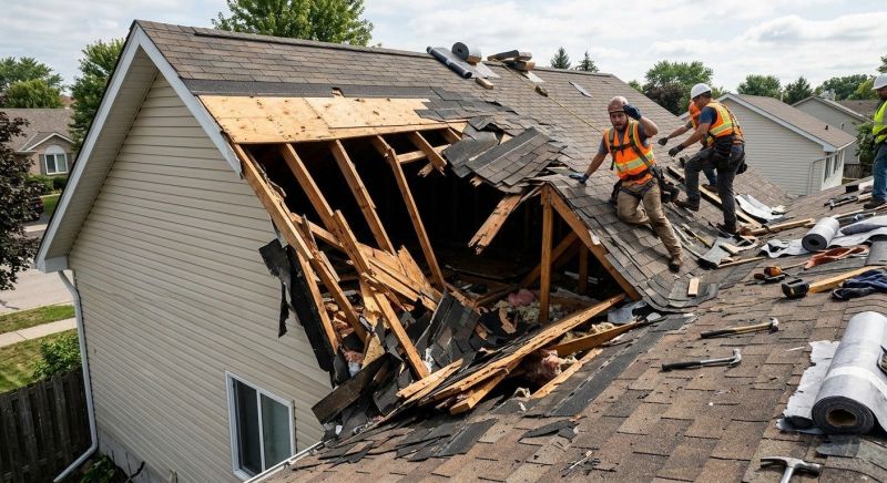 Collapsing Roof Repair in Licking County, OH
