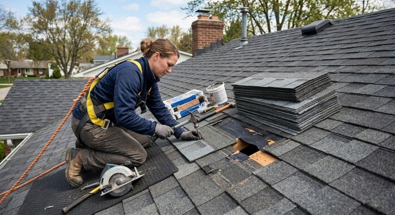 Composite Shingle Repair in Licking County, OH