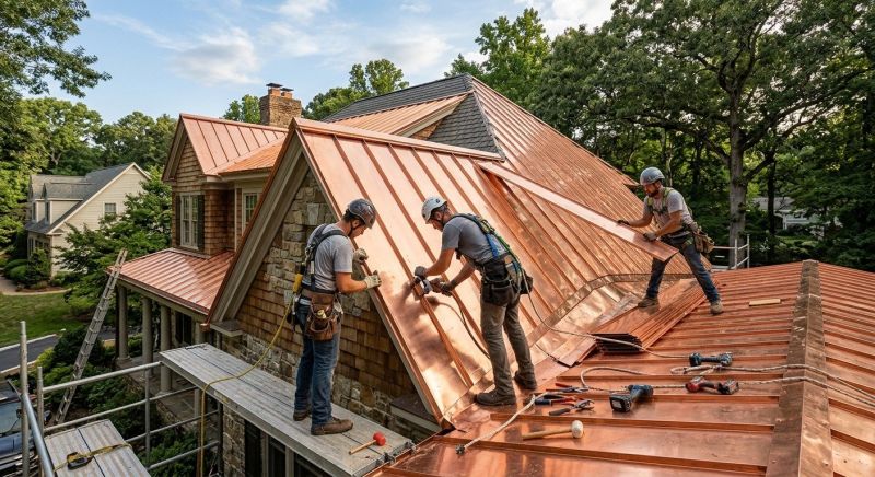 Copper Roof Installation in Licking County, OH