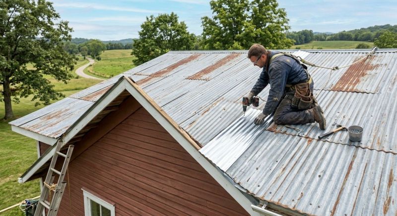 Corrugated Roof Repair in Johnstown, OH
