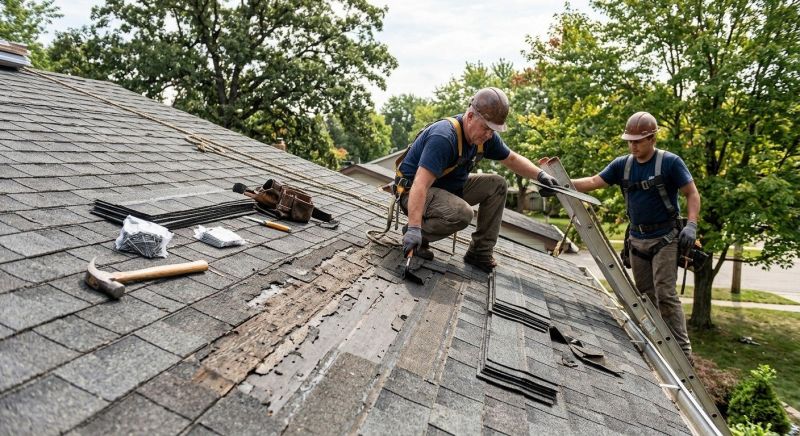 Damaged Roof Repair in Newark, OH