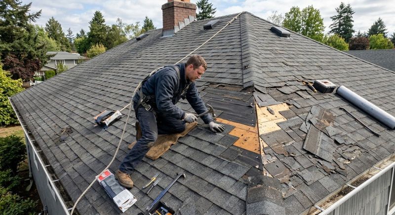 Damaged Roof Repair in Sparta, OH