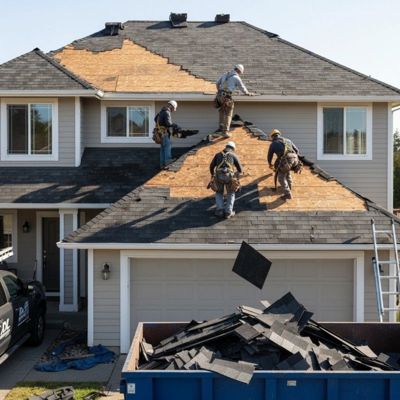 Damaged Roof Replacement in Granville, OH