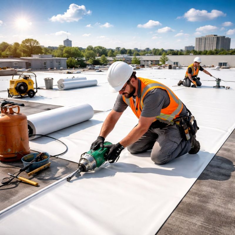 Epdm Roof Installation in Heath, OH