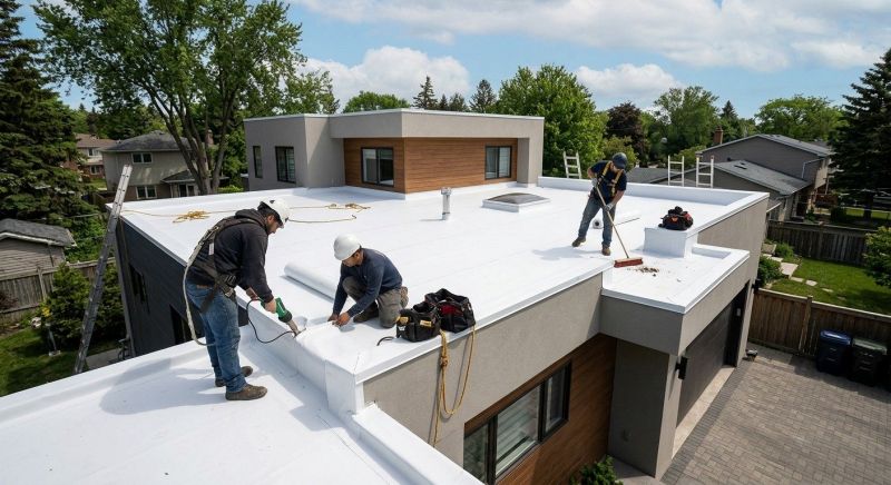 Flat Roof Installation in Thornville, OH