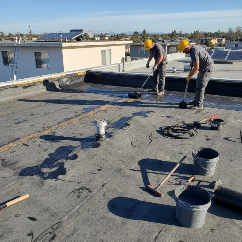 Flat Roof Repair in Glenford, OH
