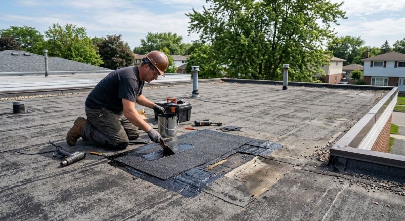 Flat Roof Repair in Heath, OH