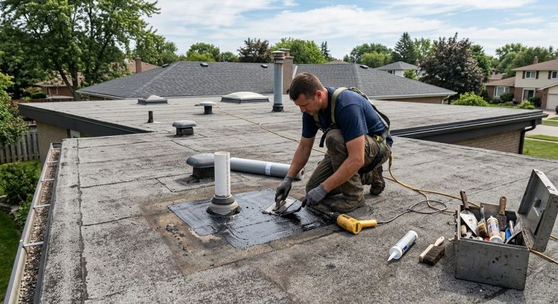 Flat Roof Repair in Pickerington, OH