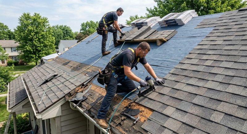 Hip Roof Shingle Replacement in Licking County, OH