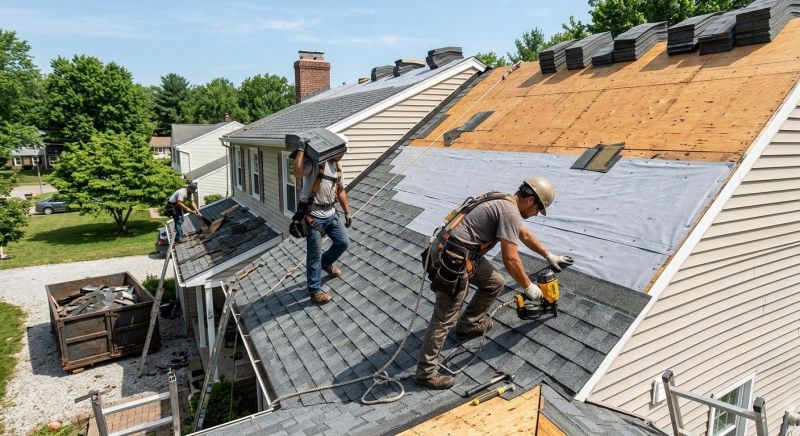 Hip Roof Shingle Replacement in Licking County, OH