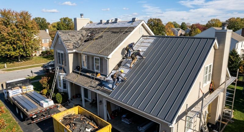 Metal Roof Replacement in Sunbury, OH