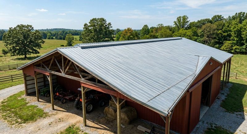 Pole Barn Roof Repair in Licking County, OH
