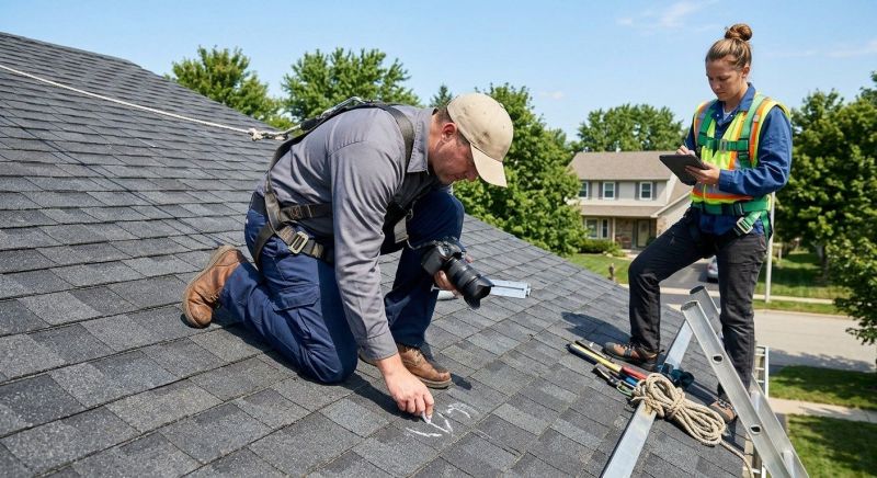 Roof Damage Inspection in New Albany, OH