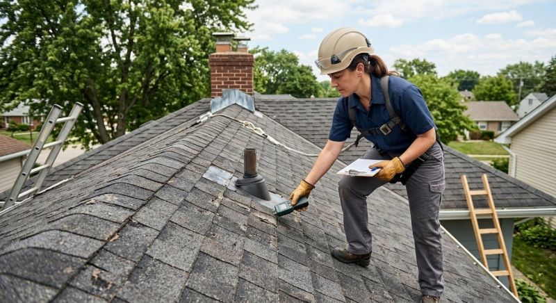 Roof Damage Inspection in Newark, OH