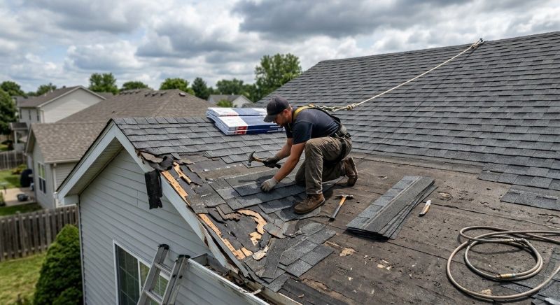 Roof Damage Restoration in Knox County, OH