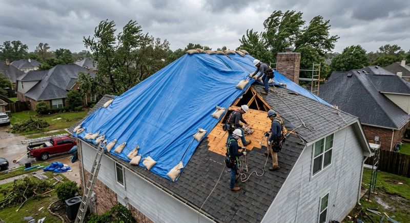 Roof Damage Restoration in New Albany, OH