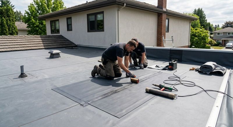Rubber Roof Repair in Heath, OH