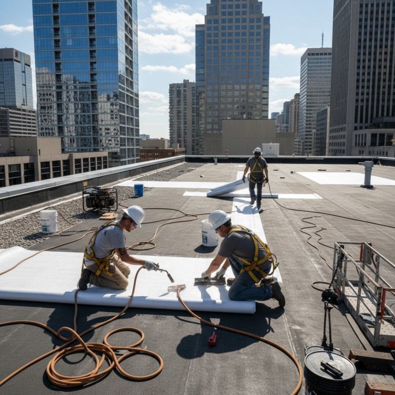 Single Ply Roof Repair in Mount Vernon, OH