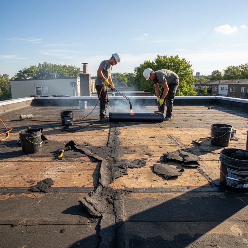 Single Ply Roof Repair in New Albany, OH