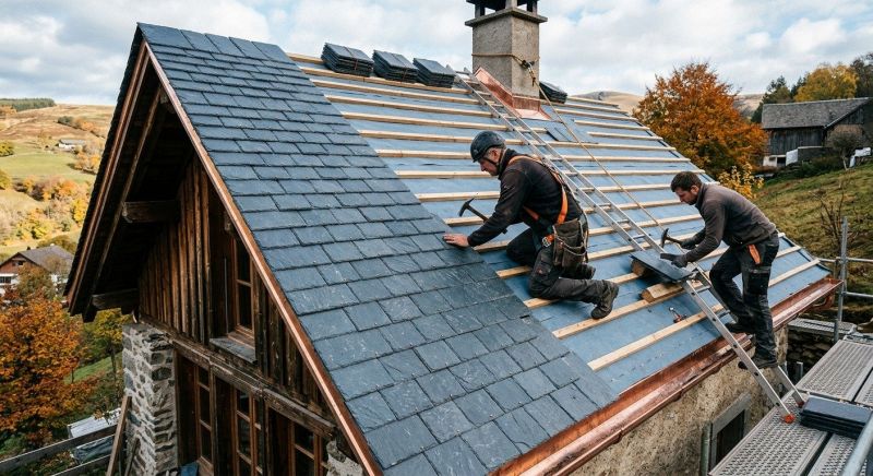 Slate Roof Installation in Granville, OH