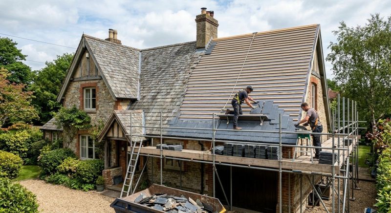 Slate Roof Replacement in Martinsburg, OH