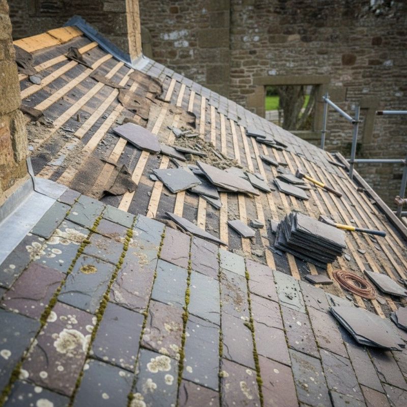Slate Roof Replacement in New Albany, OH