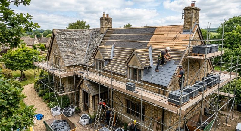 Slate Roof Replacement in Sparta, OH