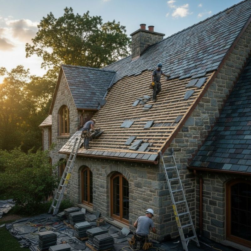 Slate Roof Replacement in Thornville, OH