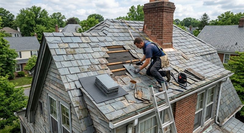 Slate Shingles Repair in Granville, OH