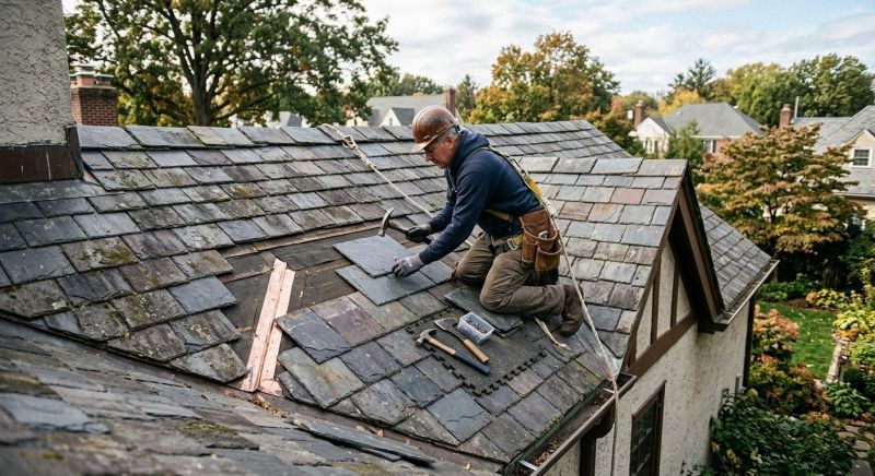 Slate Shingles Repair in Howard, OH