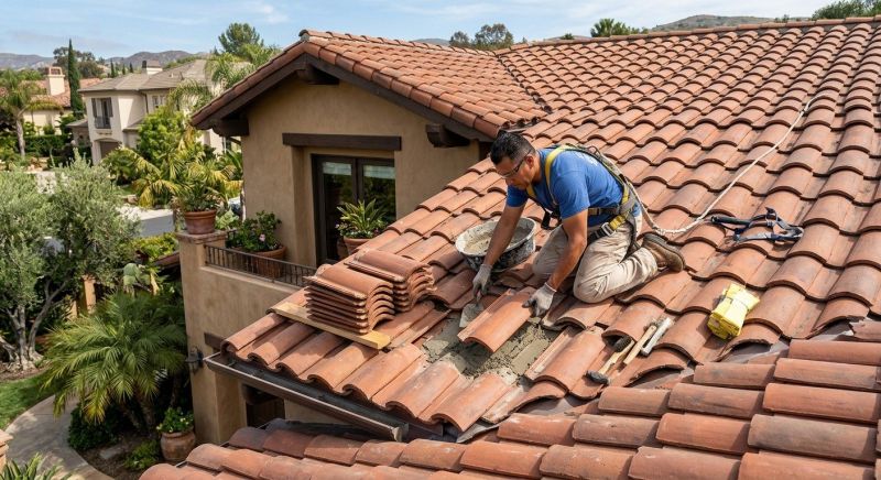 Spanish Tile Roof Repair in Licking County, OH