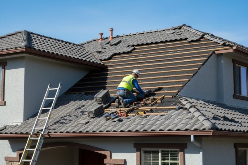 Spanish Tile Roof Repair in Licking County, OH