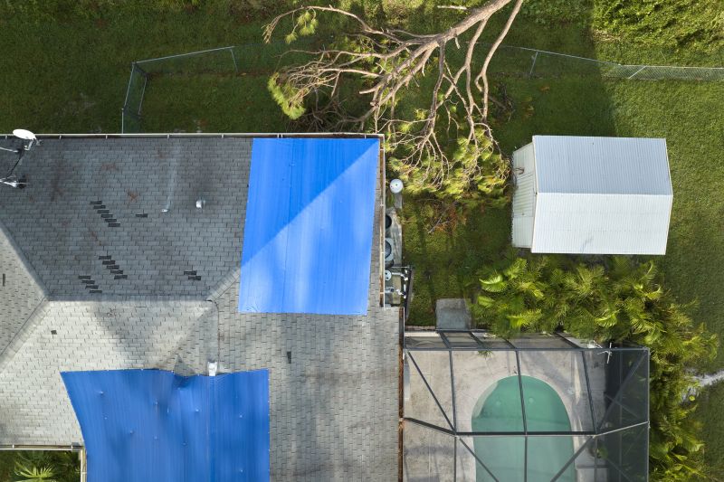 Storm Damage Roof Tarping in Licking County, OH