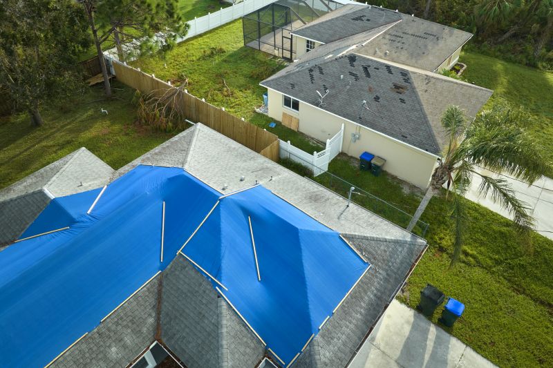 Storm Damage Roof Tarping in Licking County, OH