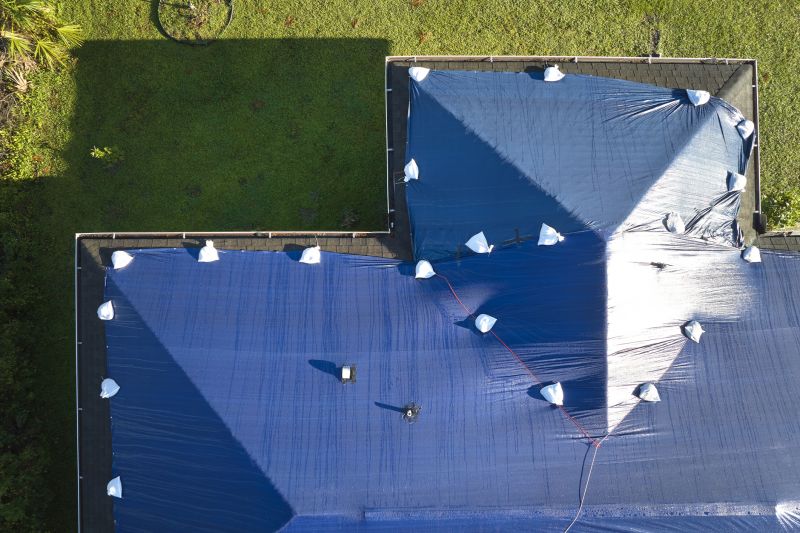 Storm Damage Roof Tarping in Licking County, OH