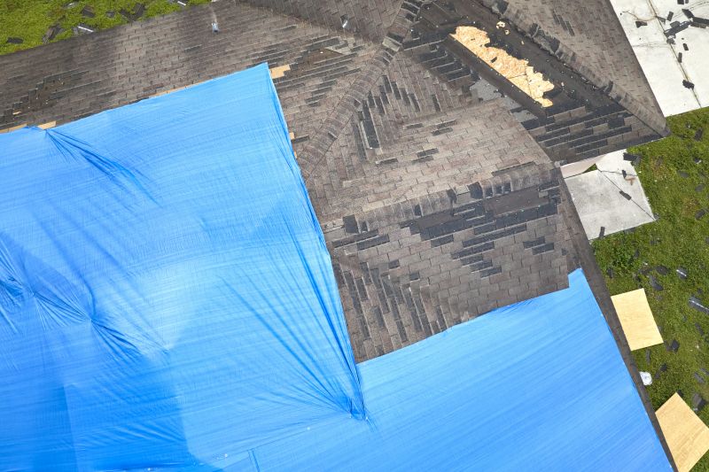 Storm Damage Roof Tarping in Licking County, OH