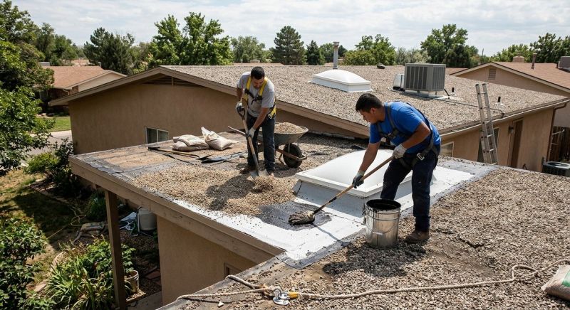 Tar And Gravel Roof Repair in Centerburg, OH